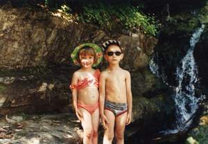 Ігор та Оля в Карпатах, 1997